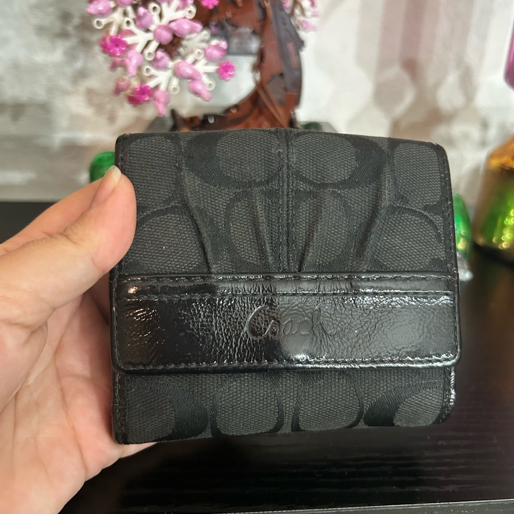Coach Black Signature Wallet